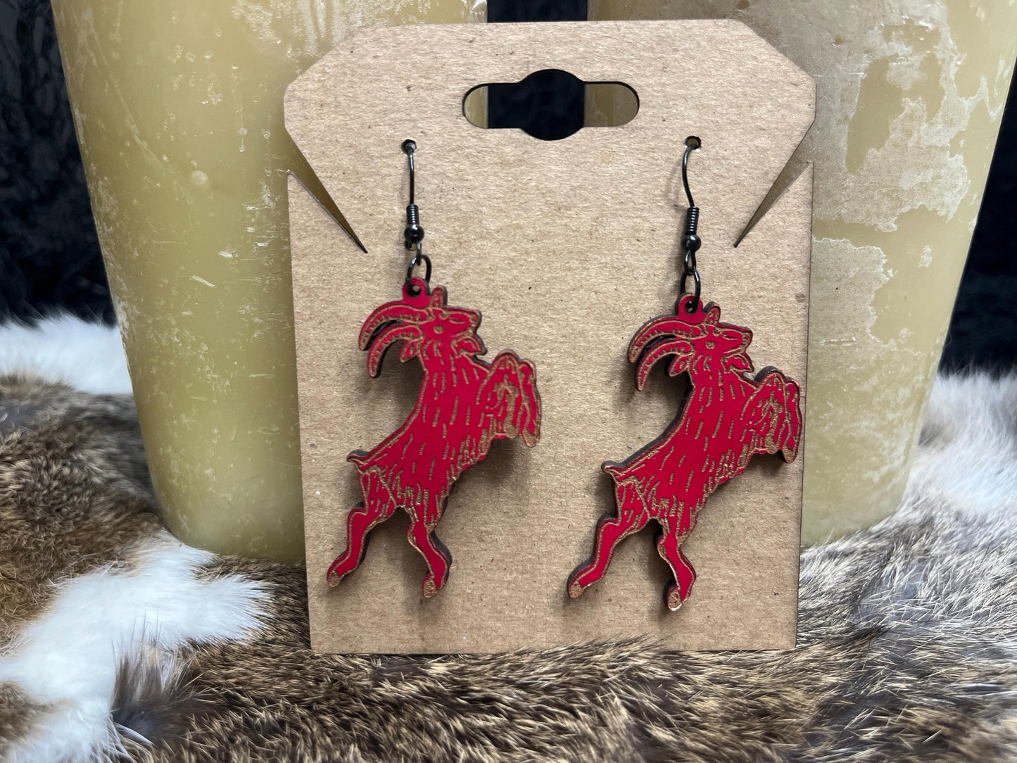 Black Phillip Earrings (Multiple Colors)