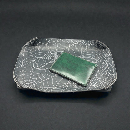 Spider Web Leather Valet Tray