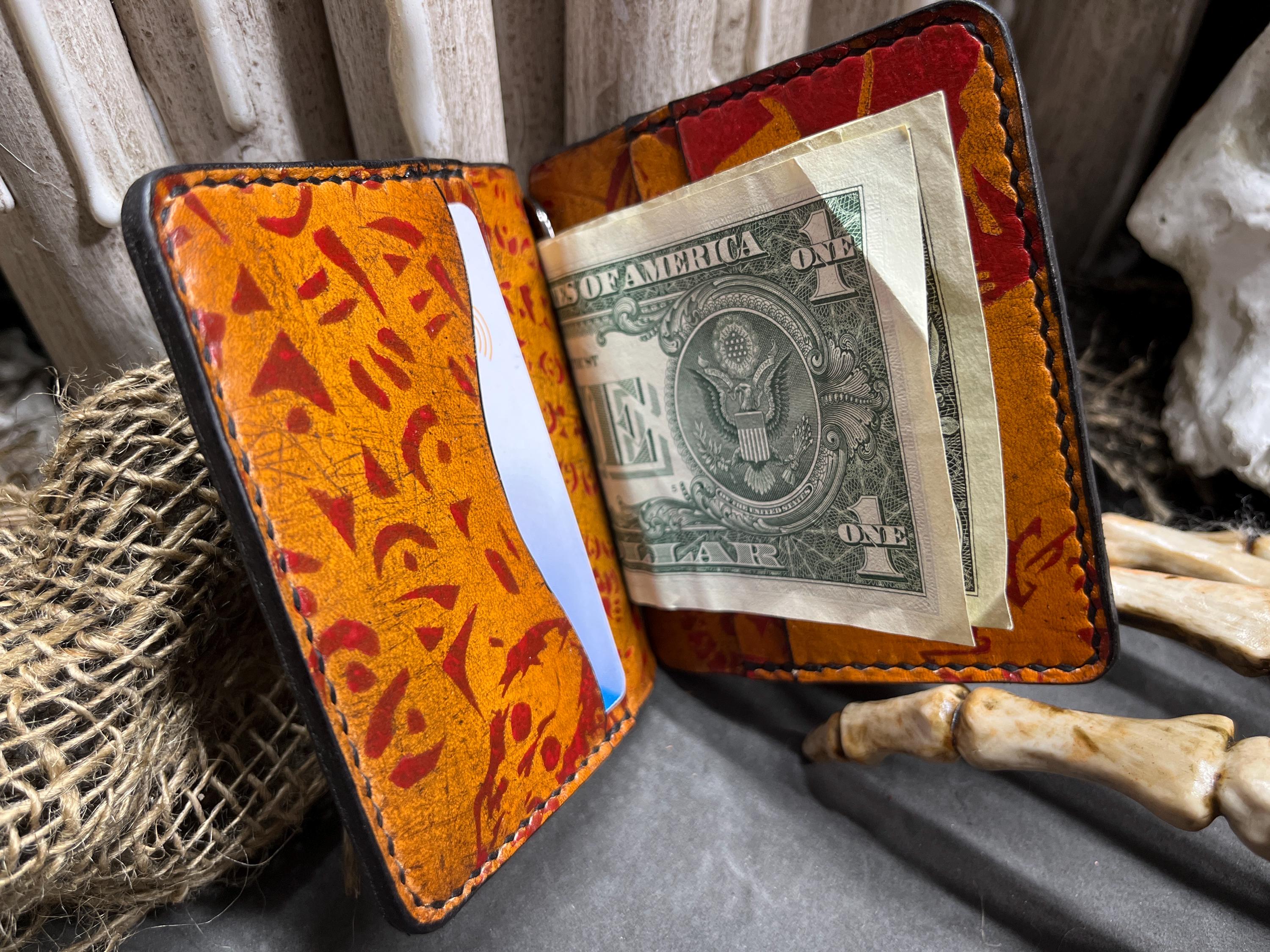 Book of the Dead Money Clip Wallet