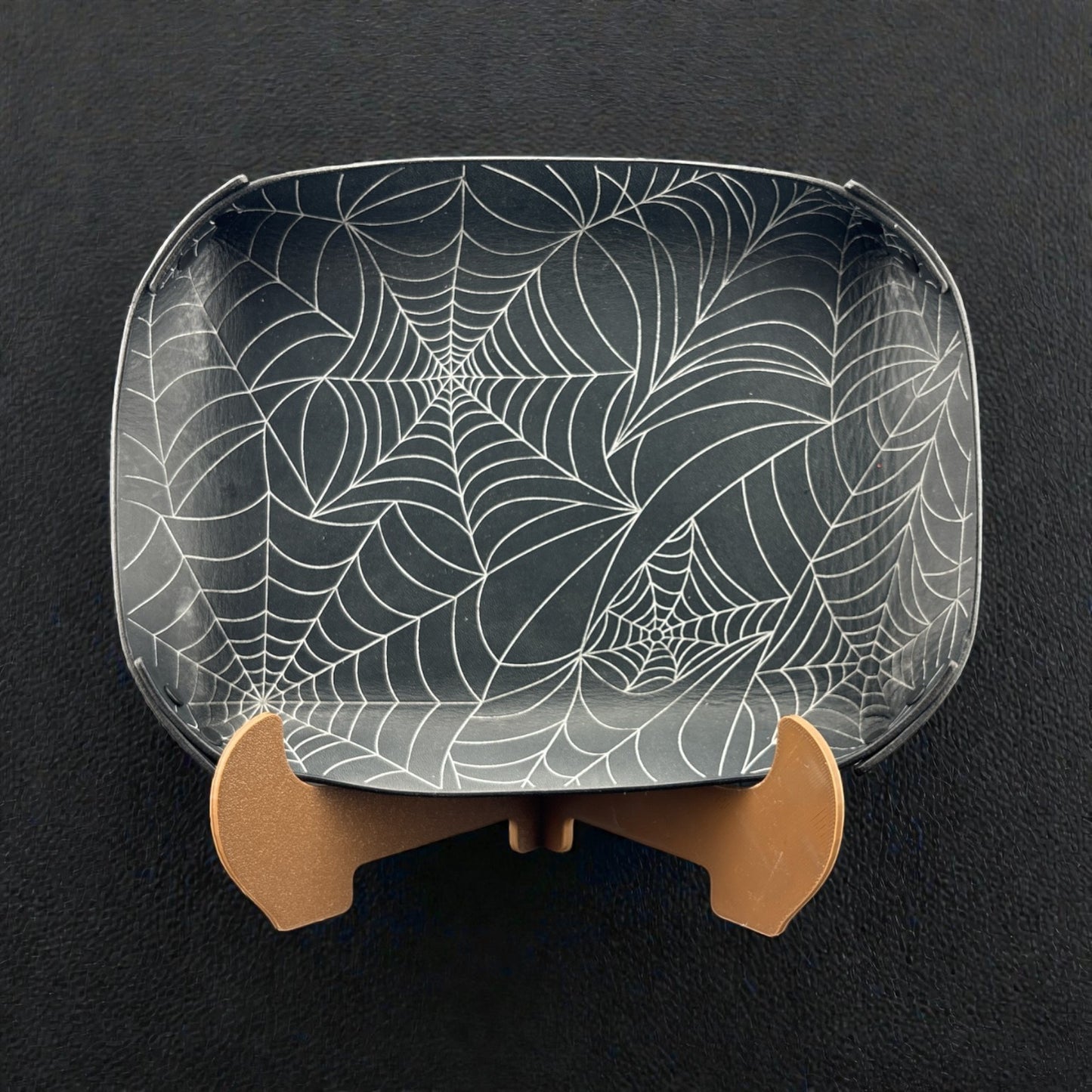 Spider Web Leather Valet Tray