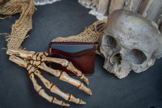 Dark Academia Oxblood Card Wallet