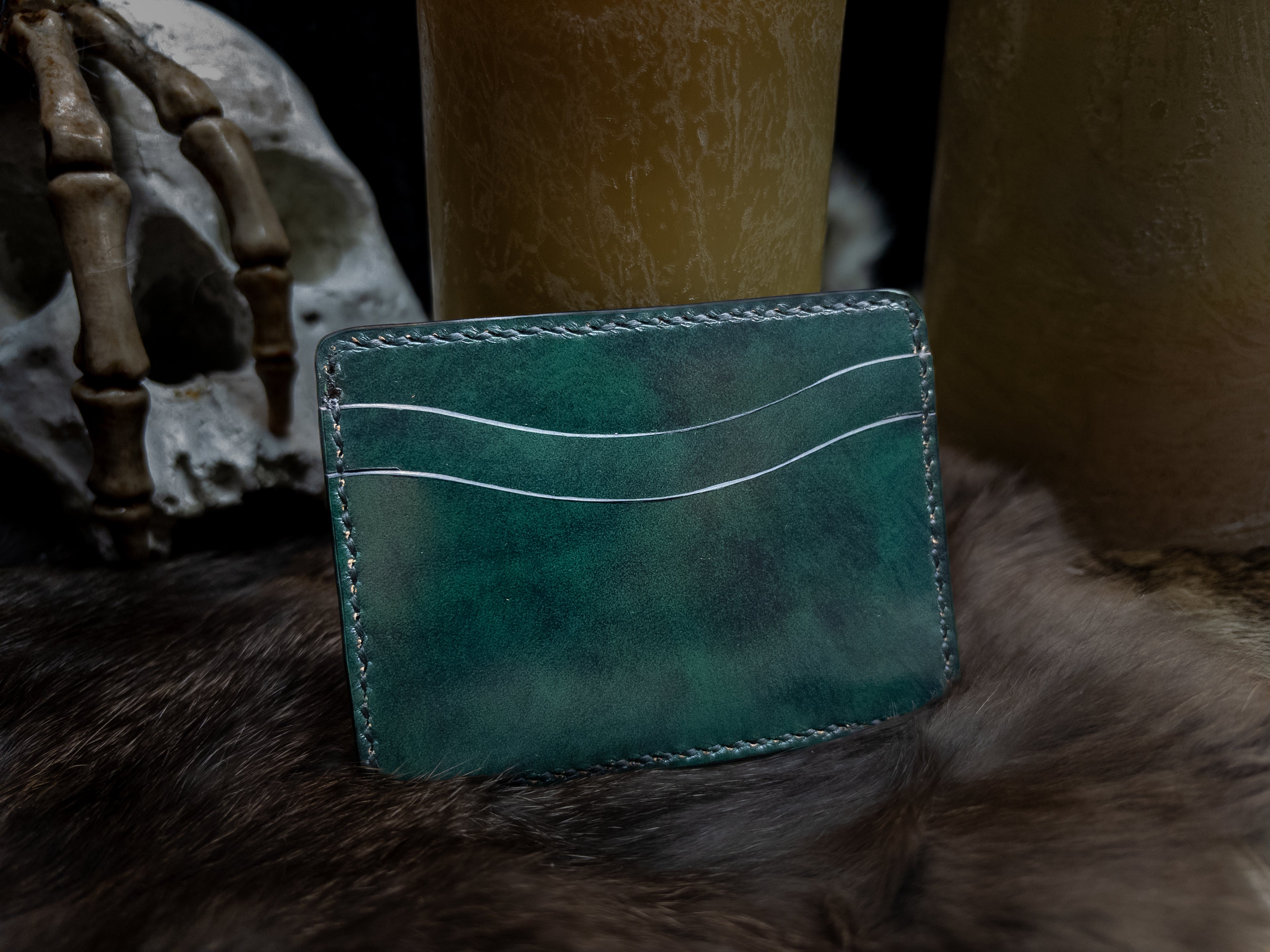 Haunted Forest Green Card Wallet