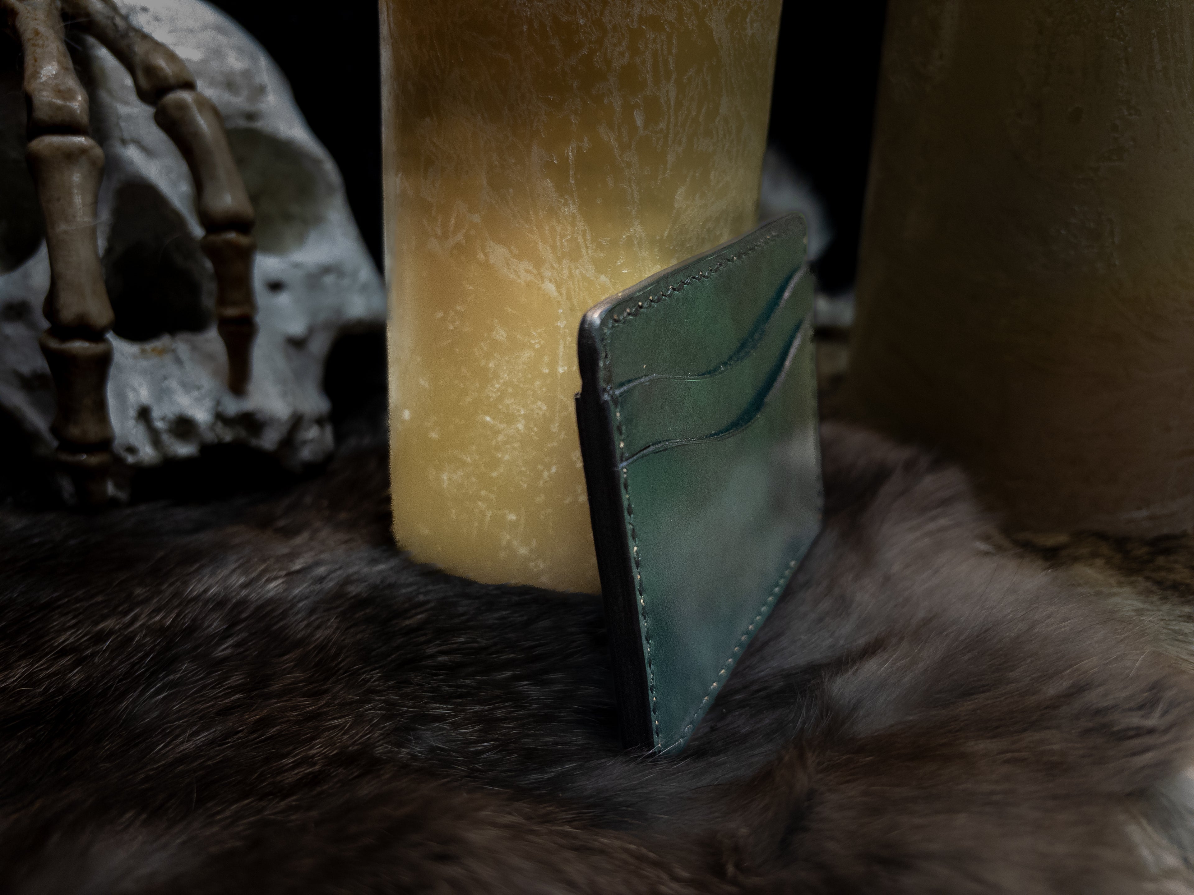 Haunted Forest Green Card Wallet