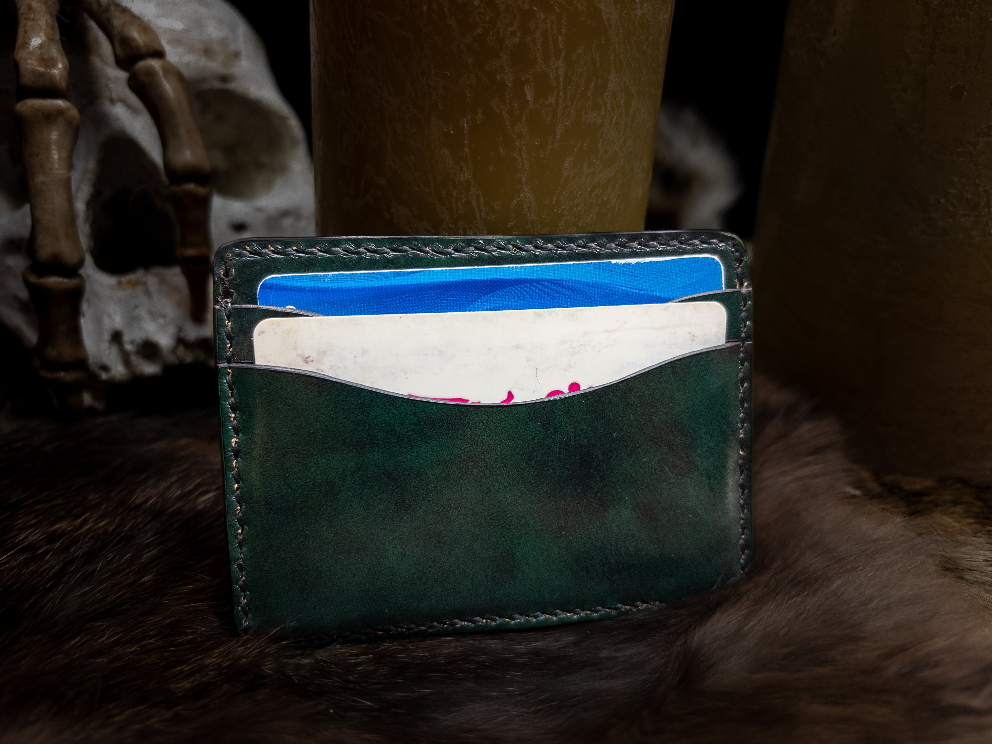 Haunted Forest Green Card Wallet
