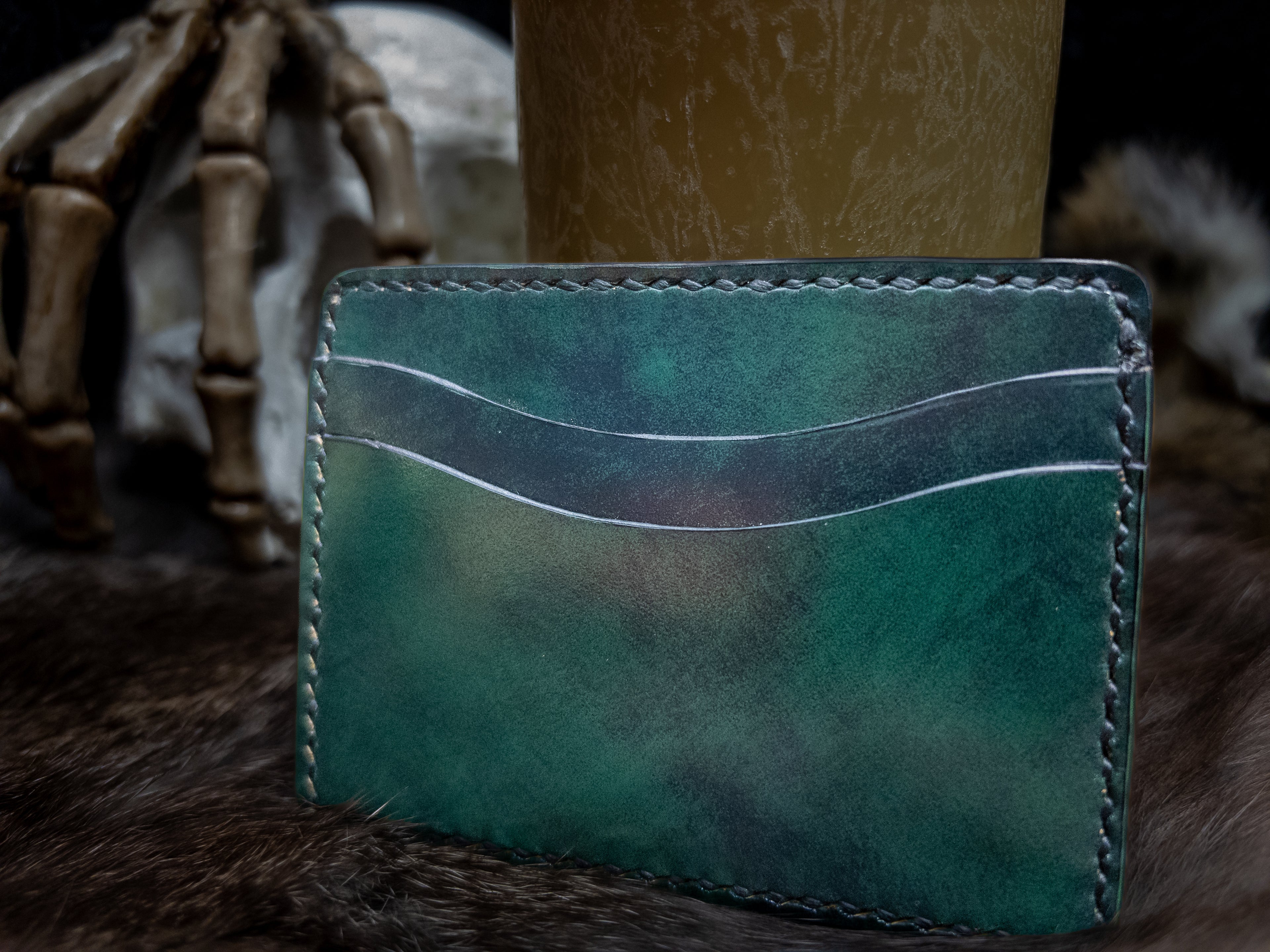 Haunted Forest Green Card Wallet