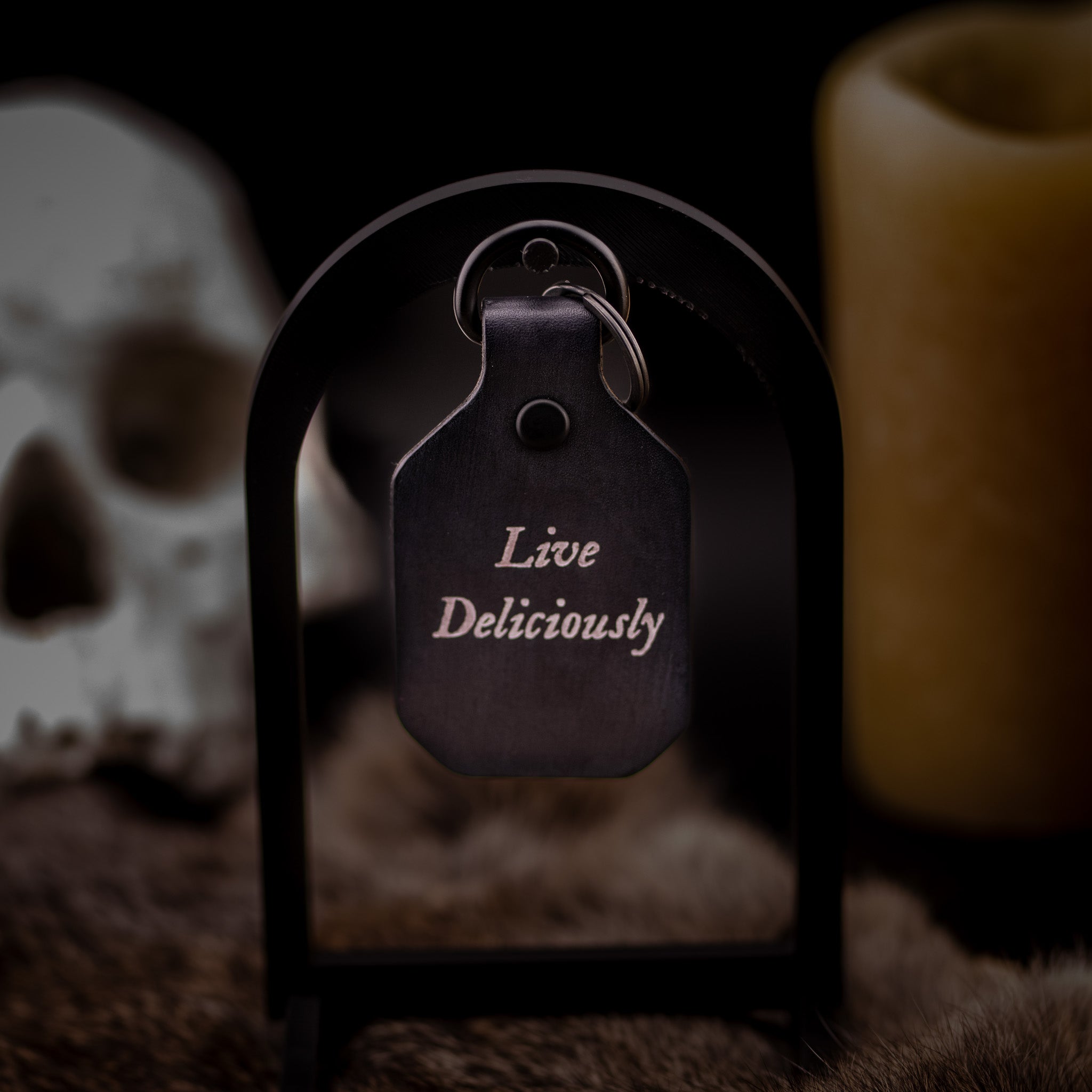 "Live Deliciously" Keyring