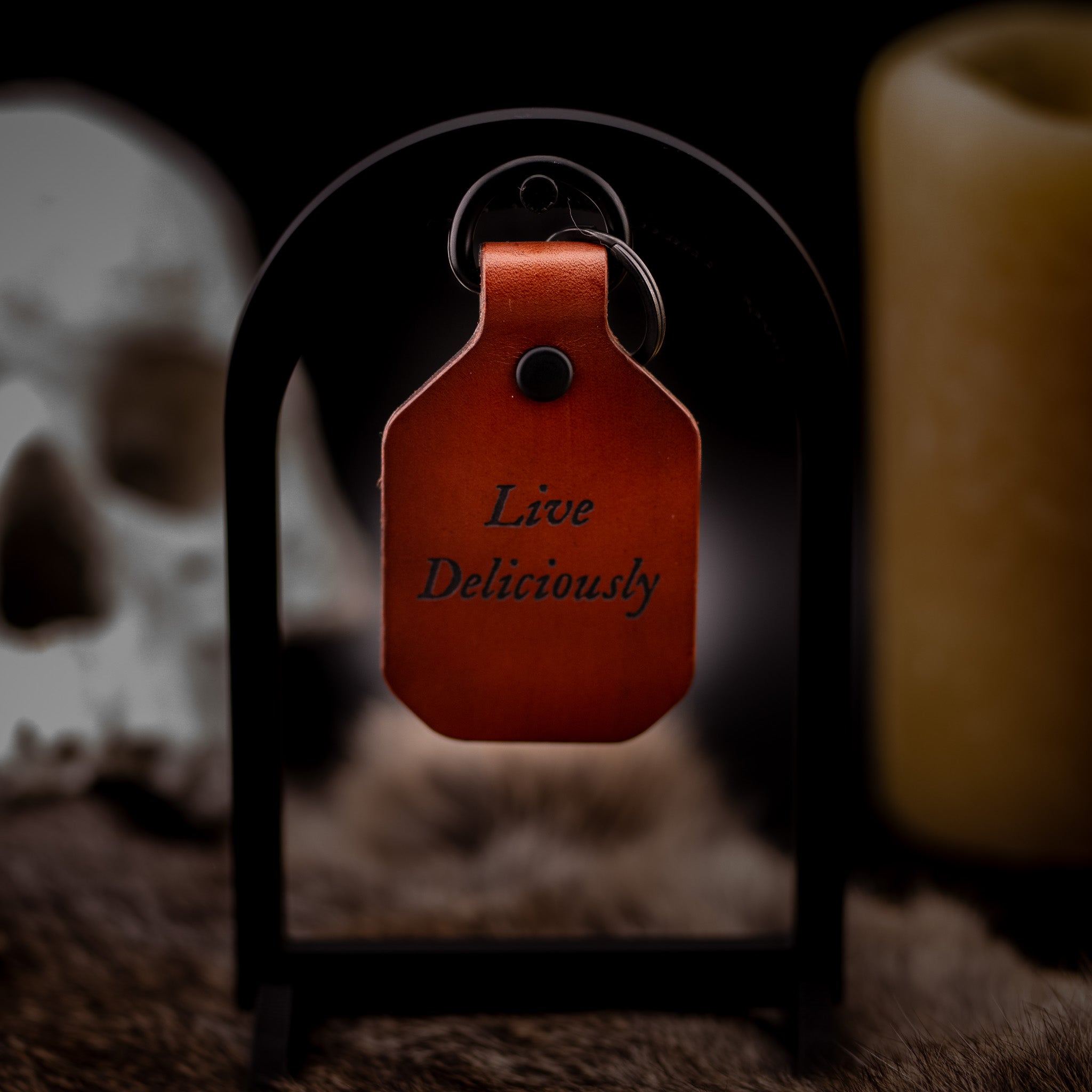"Live Deliciously" Keyring