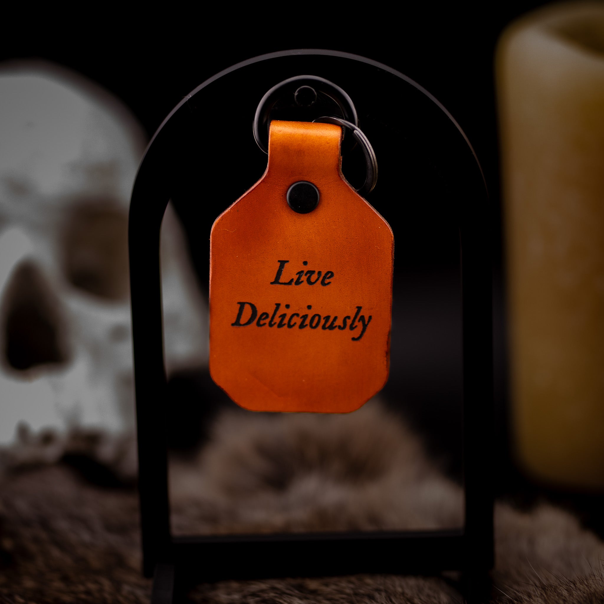 "Live Deliciously" Keyring