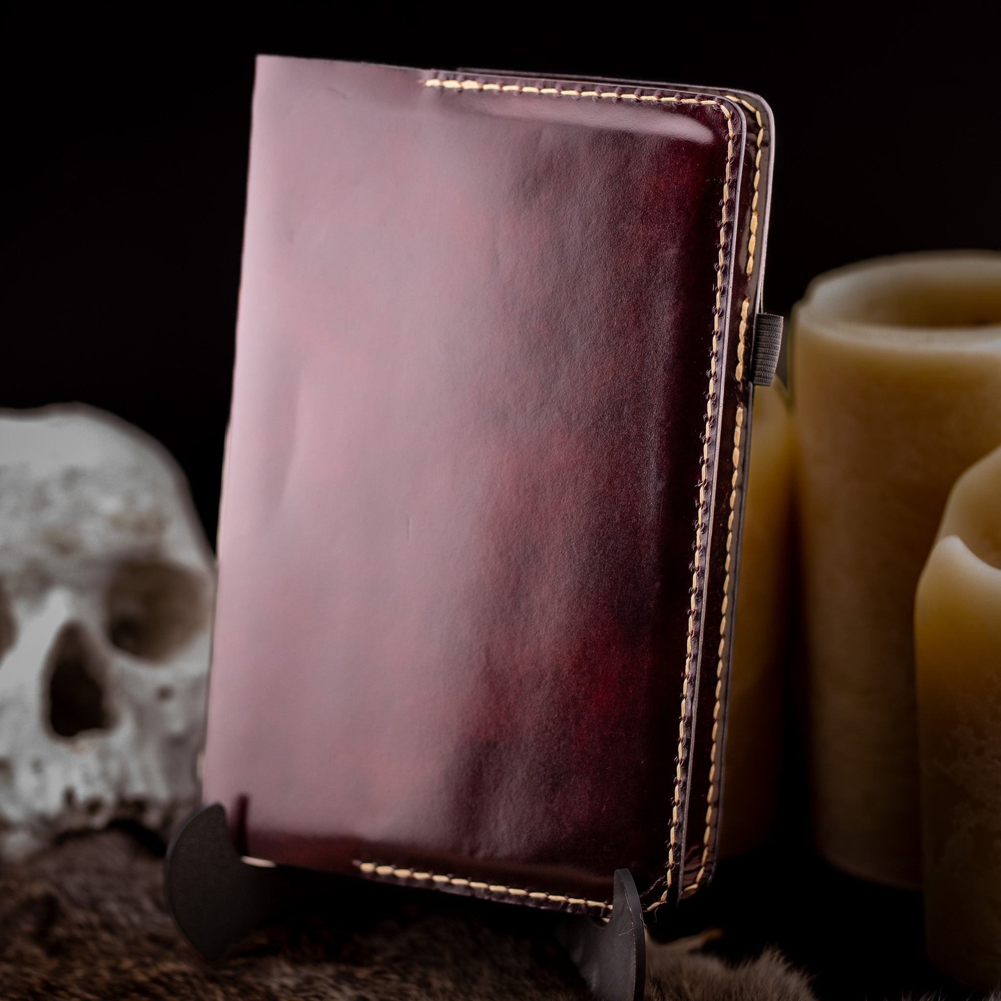 Dark Academic Oxblood Full Size Journal Cover