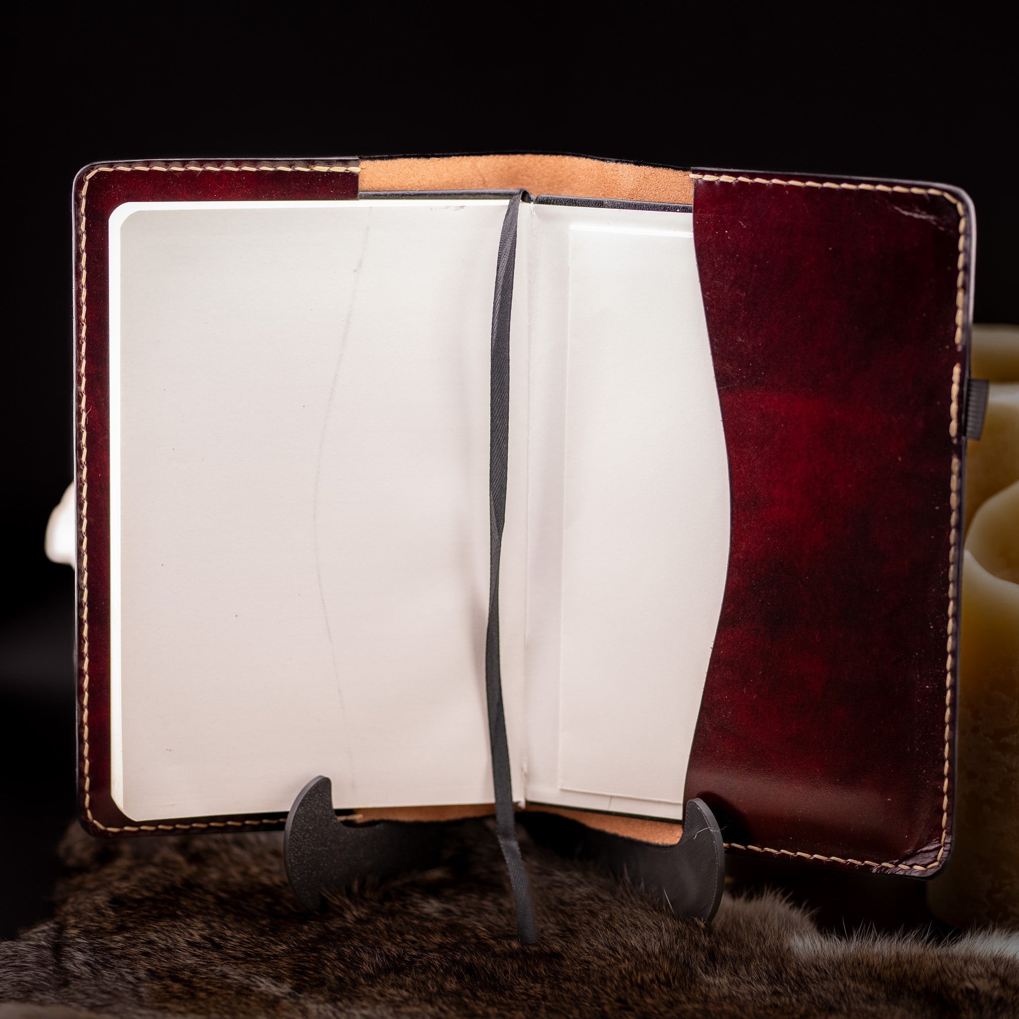 Dark Academic Oxblood Full Size Journal Cover