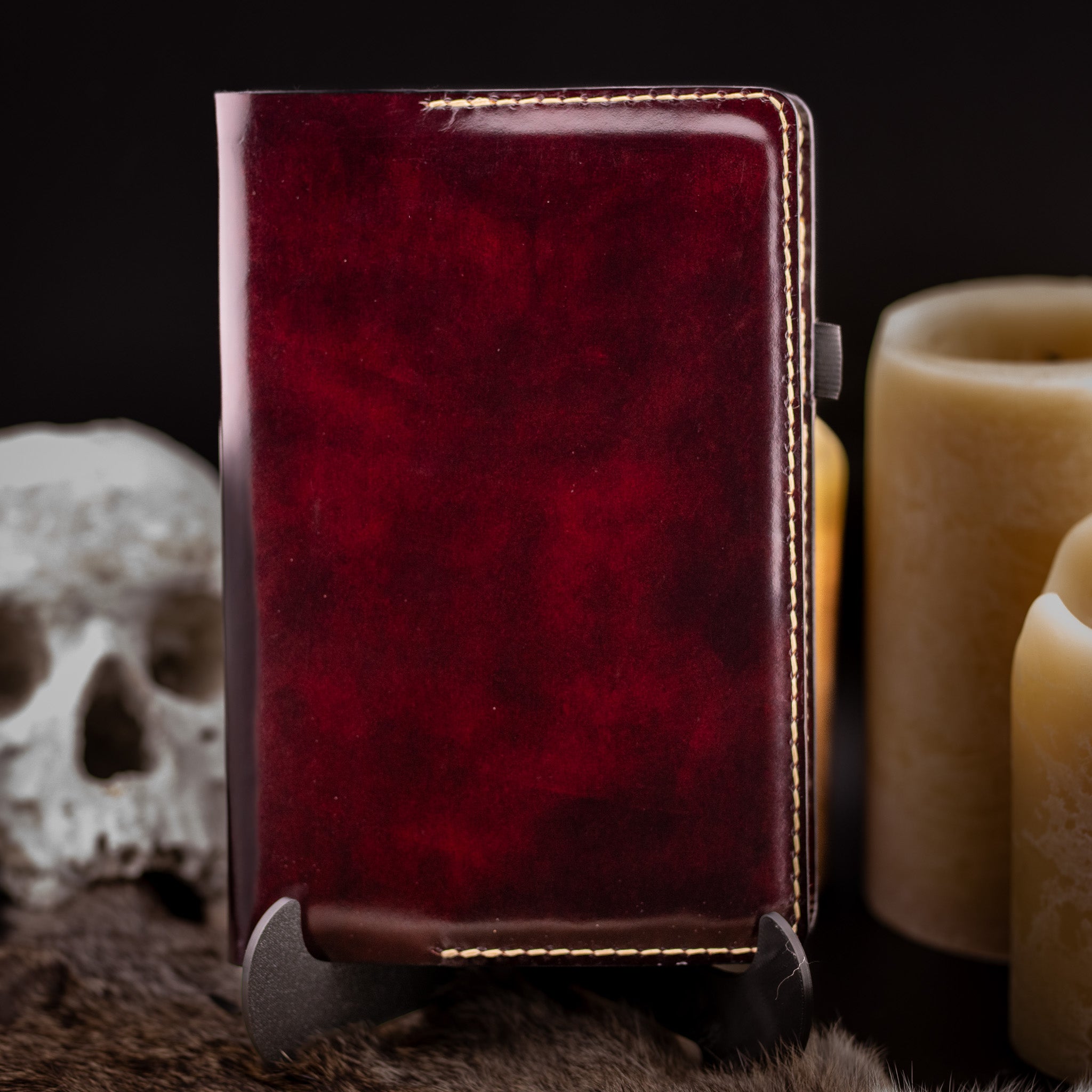 Dark Academic Oxblood Full Size Journal Cover