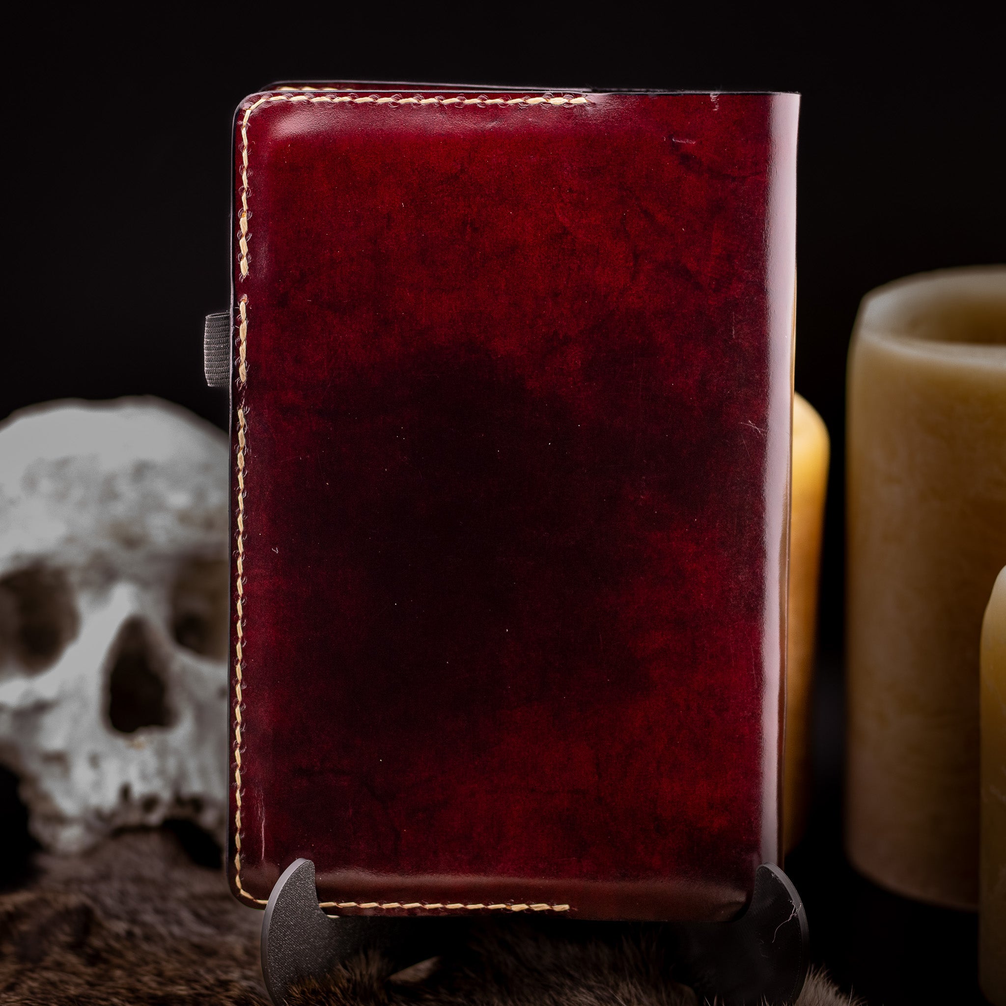Dark Academic Oxblood Full Size Journal Cover