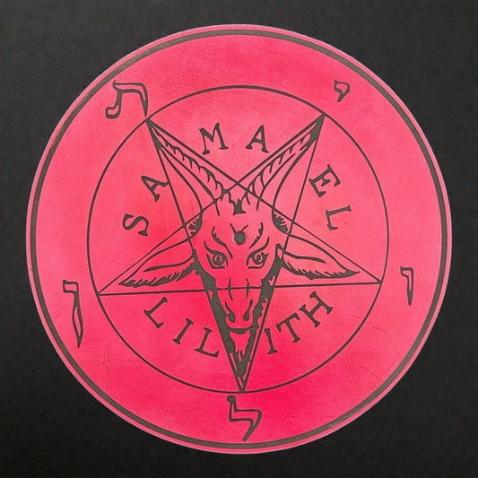 Sigil of Baphomet Leather Turntable Pad