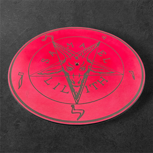 Sigil of Baphomet Leather Turntable Pad