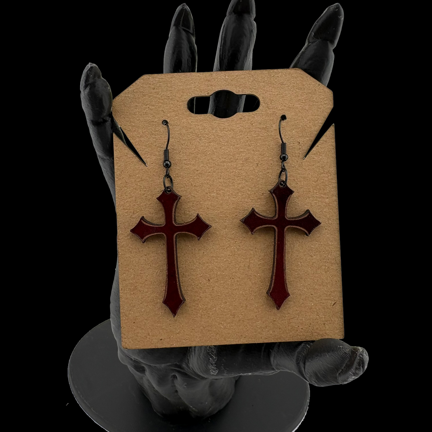 Gothic Cross Earrings