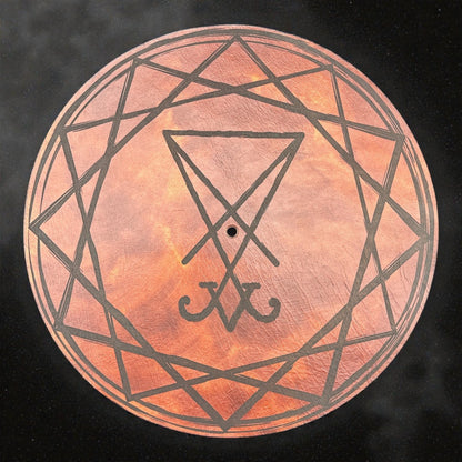 Sigil of Lucifer Leather Turntable Pad