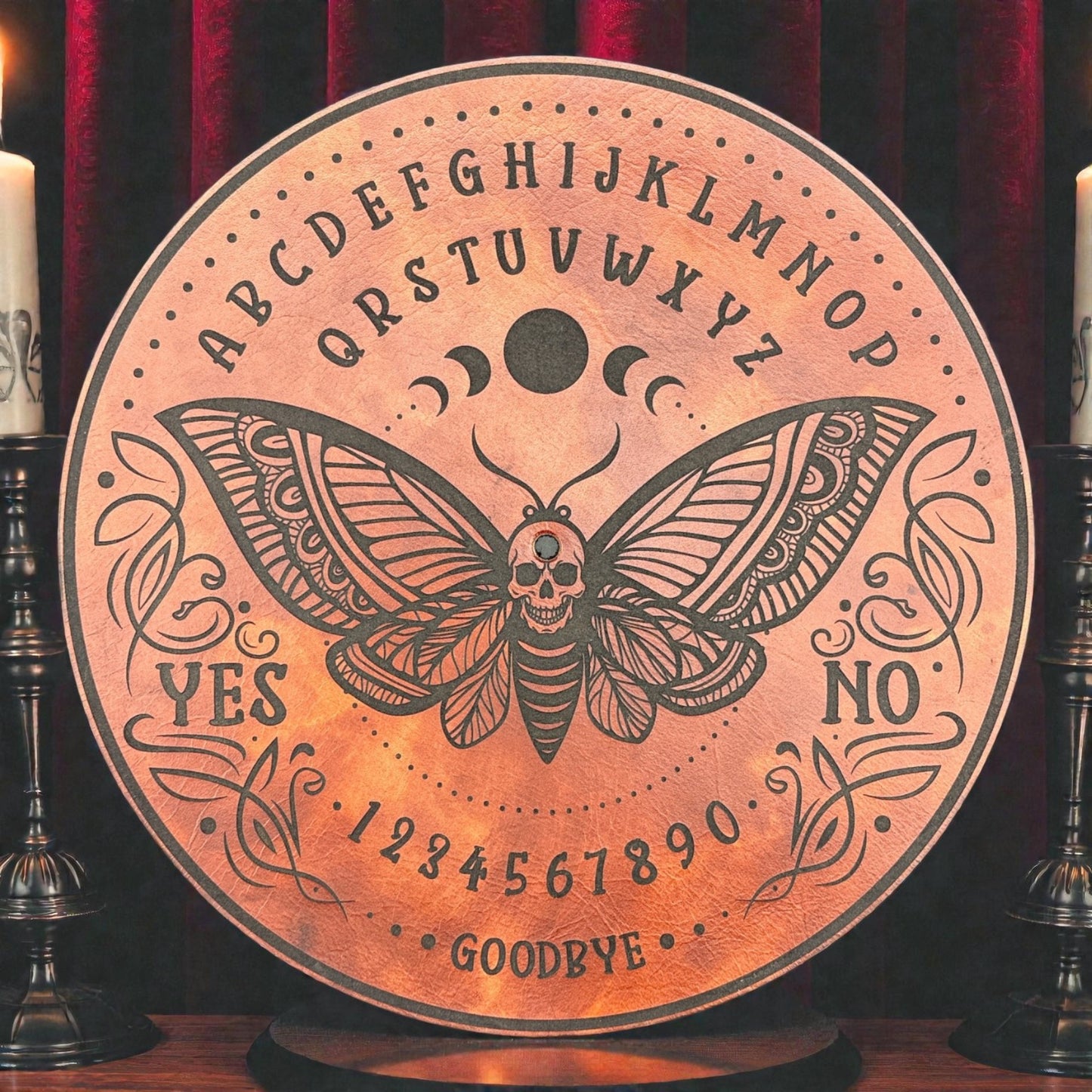 Ouija Board Leather Turntable Pad