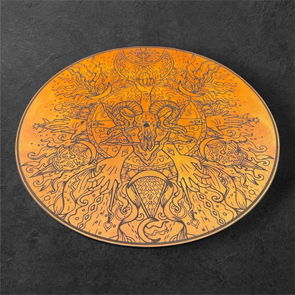 Ram and Axe Leather Turntable Pad