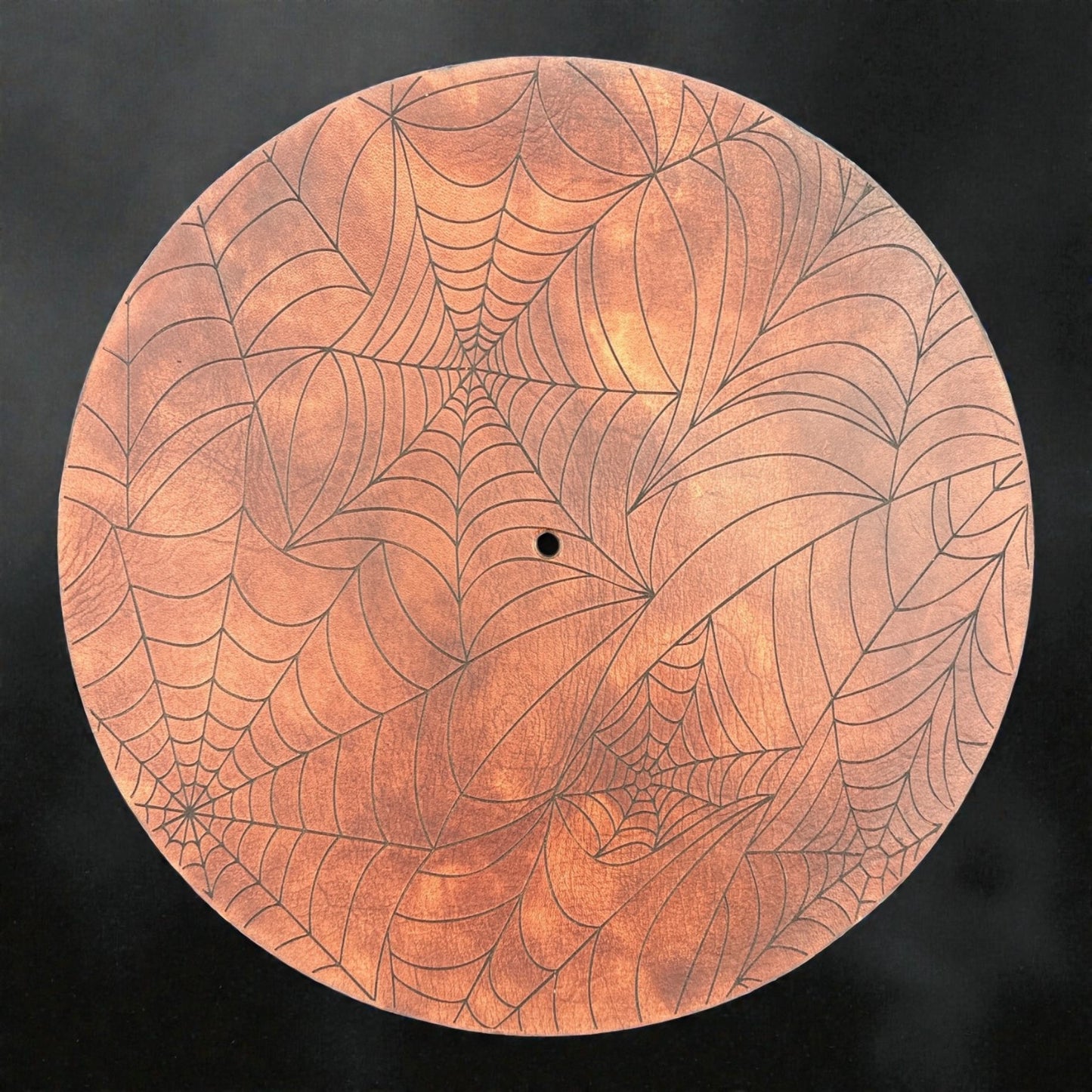 Spider Web Leather Turntable Pad