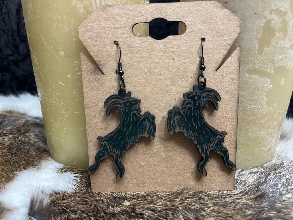 Black Phillip Earrings (Multiple Colors)
