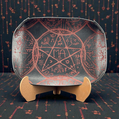 Occult Symbols Leather Valet Tray