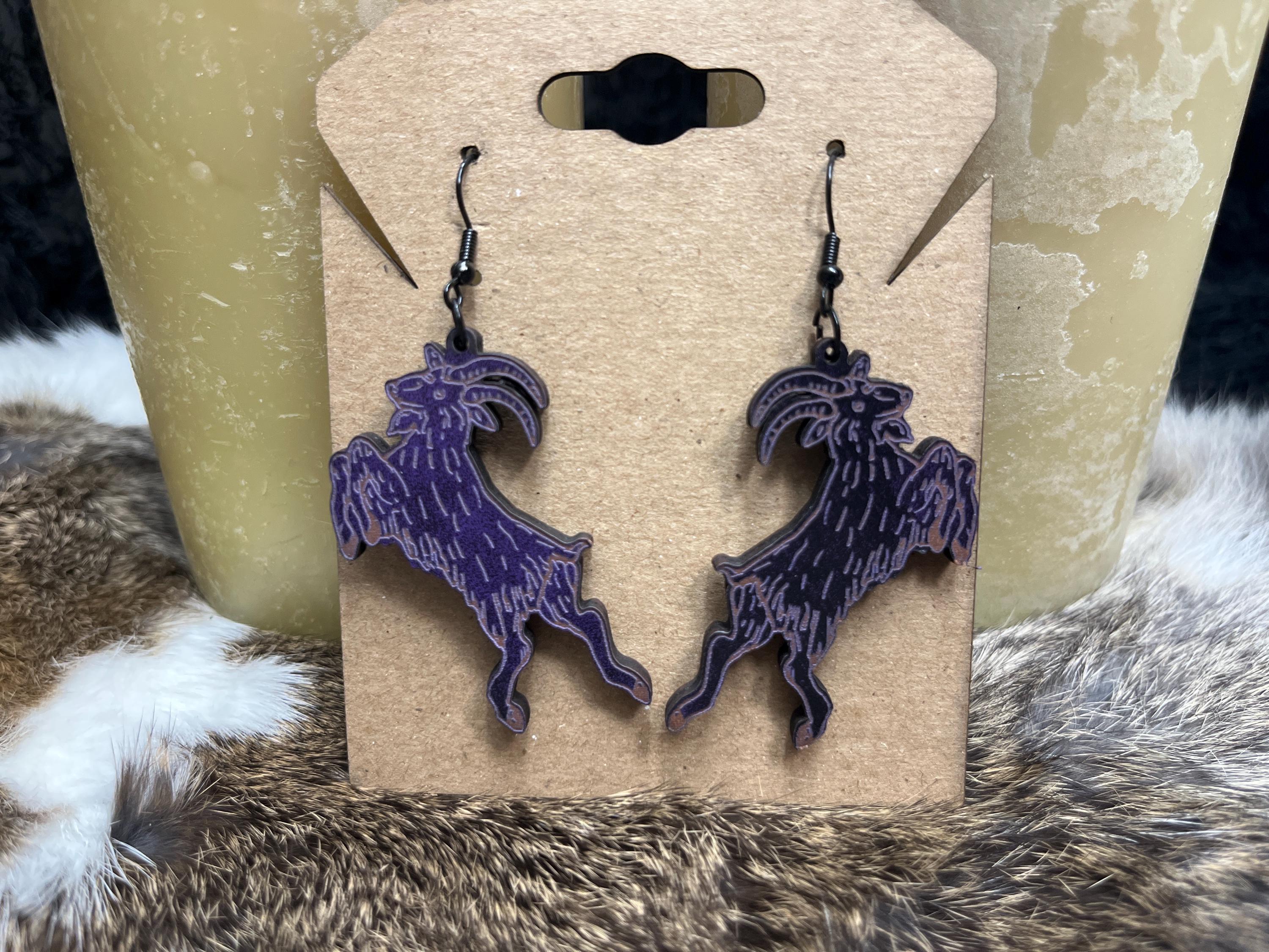 Black Phillip Earrings (Multiple Colors)