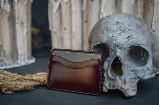 Dark Academia Oxblood Card Wallet