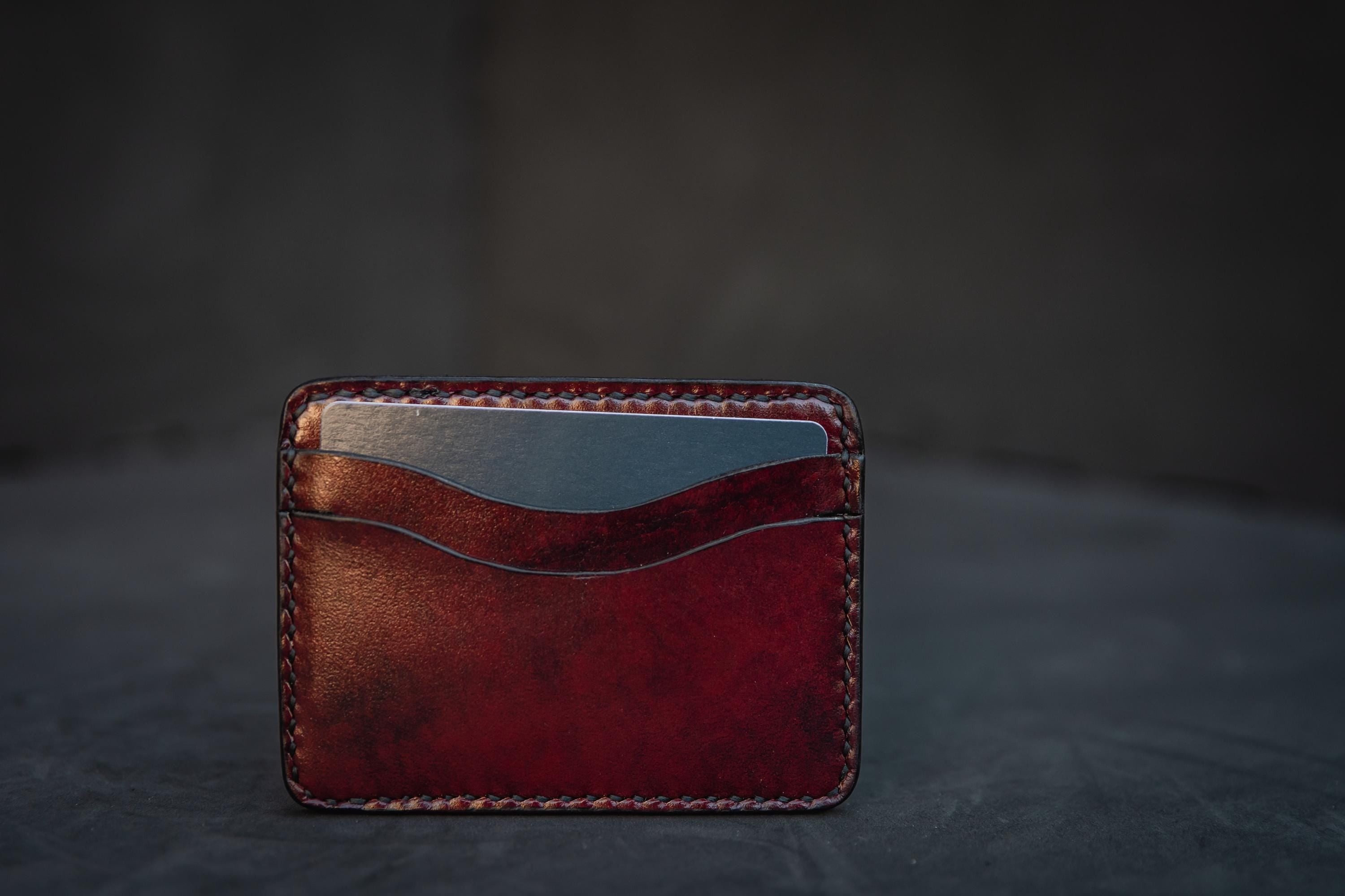 Dark Academia Oxblood Card Wallet