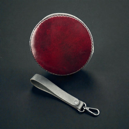 Mini Round Leather Clutch