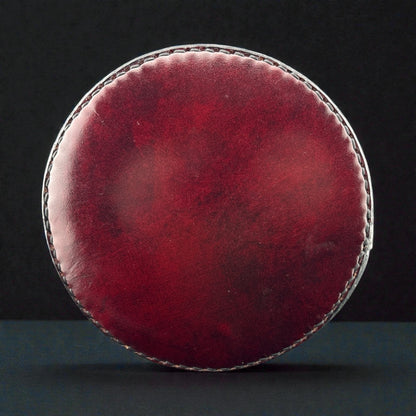 Mini Round Leather Clutch
